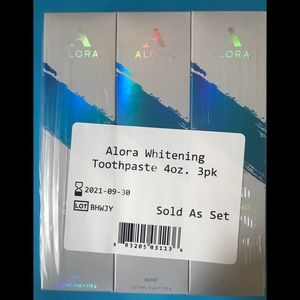 Alora Natural whitening toothpaste, 3-pack, Mint